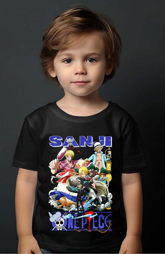 COULEUR:Noir|T-shirt Garçon | Multi Sanji 01 Noir