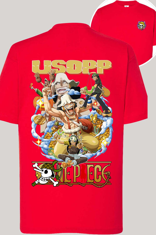 COULEUR:Rouge|T-shirt Garçon | Multi Usopp 01 Rouge