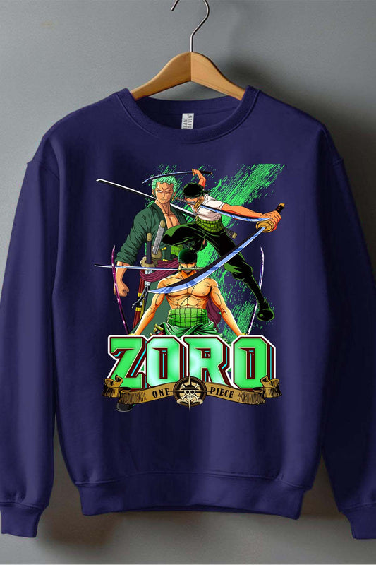 COULEUR:Marine|Sweat Col Rond Homme | Multi Zoro 06 Marine