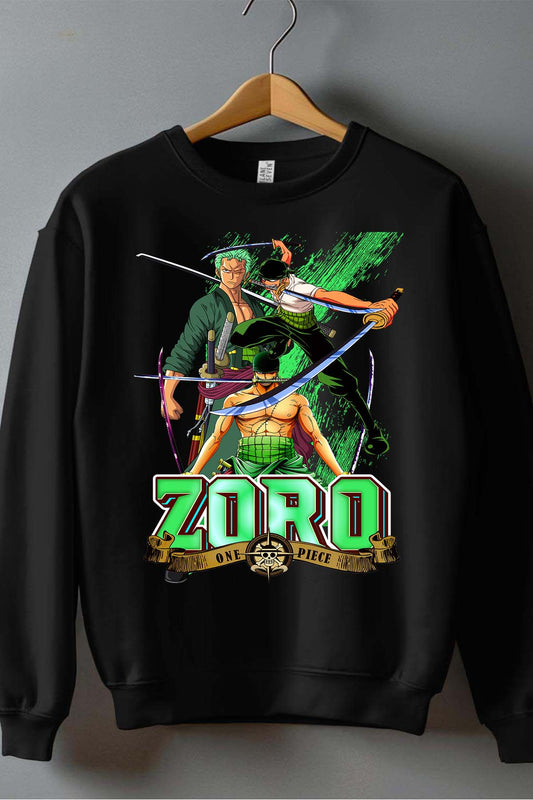 COULEUR:Noir|Sweat Col Rond Homme | Multi Zoro 06 Noir