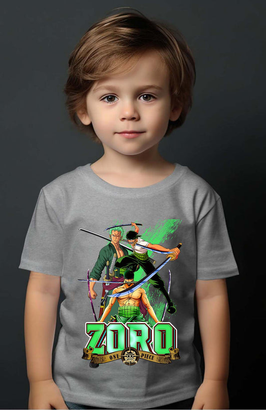 COULEUR:Gris|T-shirt Garçon | Multi Zoro 06 Gris