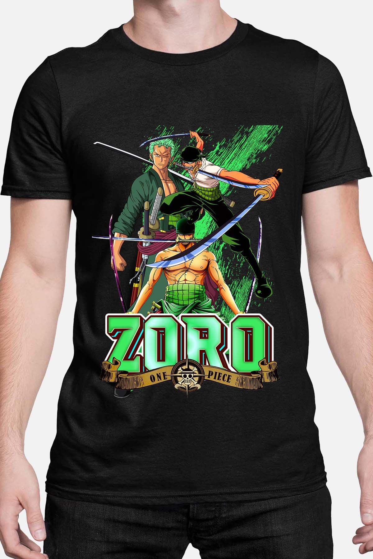 COULEUR:Noir|T-shirt Homme | Multi Zoro 06 Noir