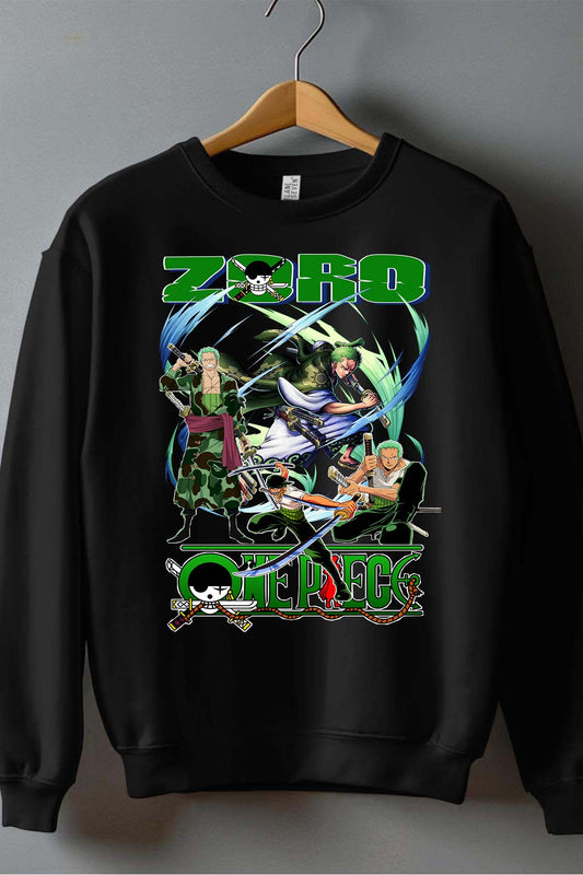 COULEUR:Noir|Sweat Col Rond Garçon | Multi Zoro 07 Noir