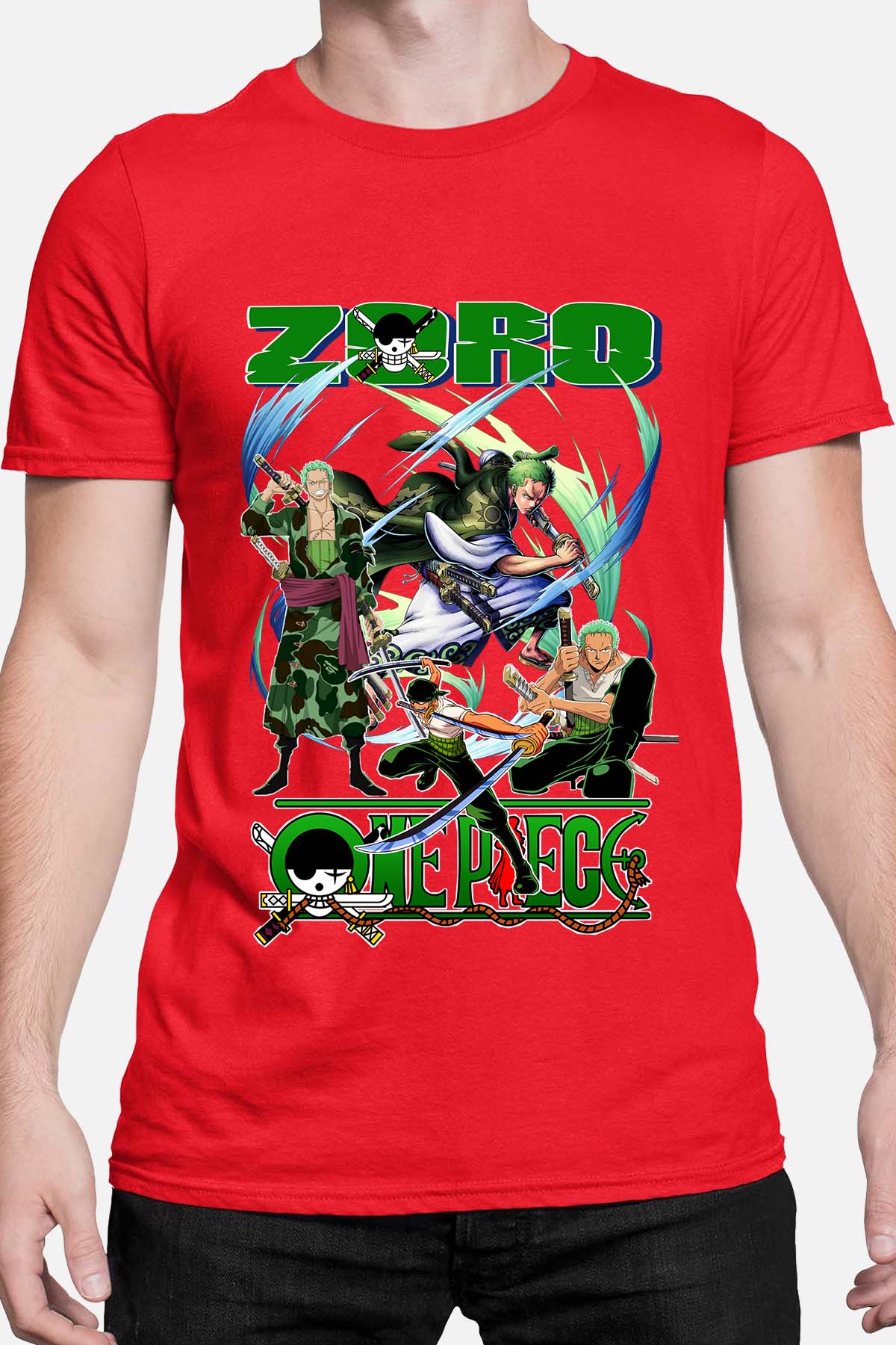 COULEUR:Rouge|T-shirt Homme | Multi Zoro 07 Rouge
