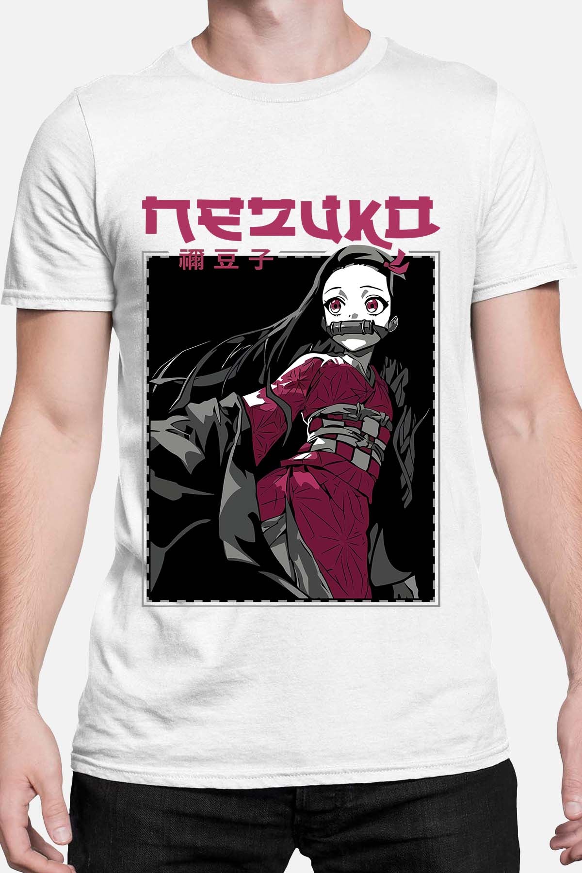 COULEUR:Blanc|T-shirt Homme | NEZUKO 01A Blanc