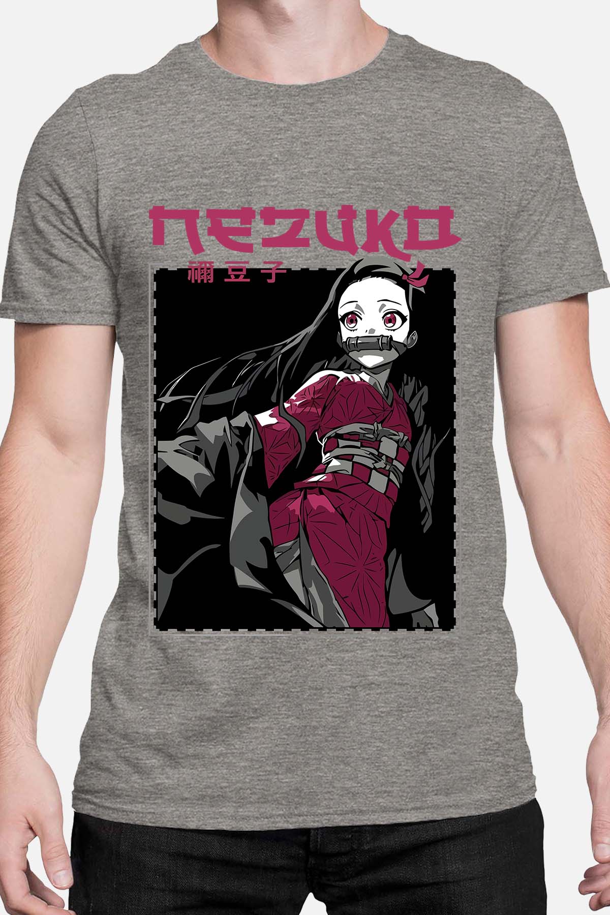 COULEUR:Gris|T-shirt Homme | NEZUKO 01A Gris