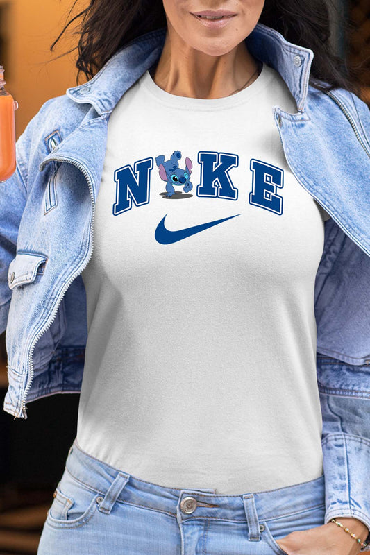 COULEUR:Blanc|T-shirt Femme | NKE Stitch poirié Blanc
