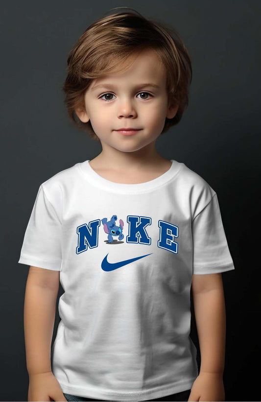 COULEUR:Blanc|T-shirt Garçon | NKE Stitch poirié Blanc