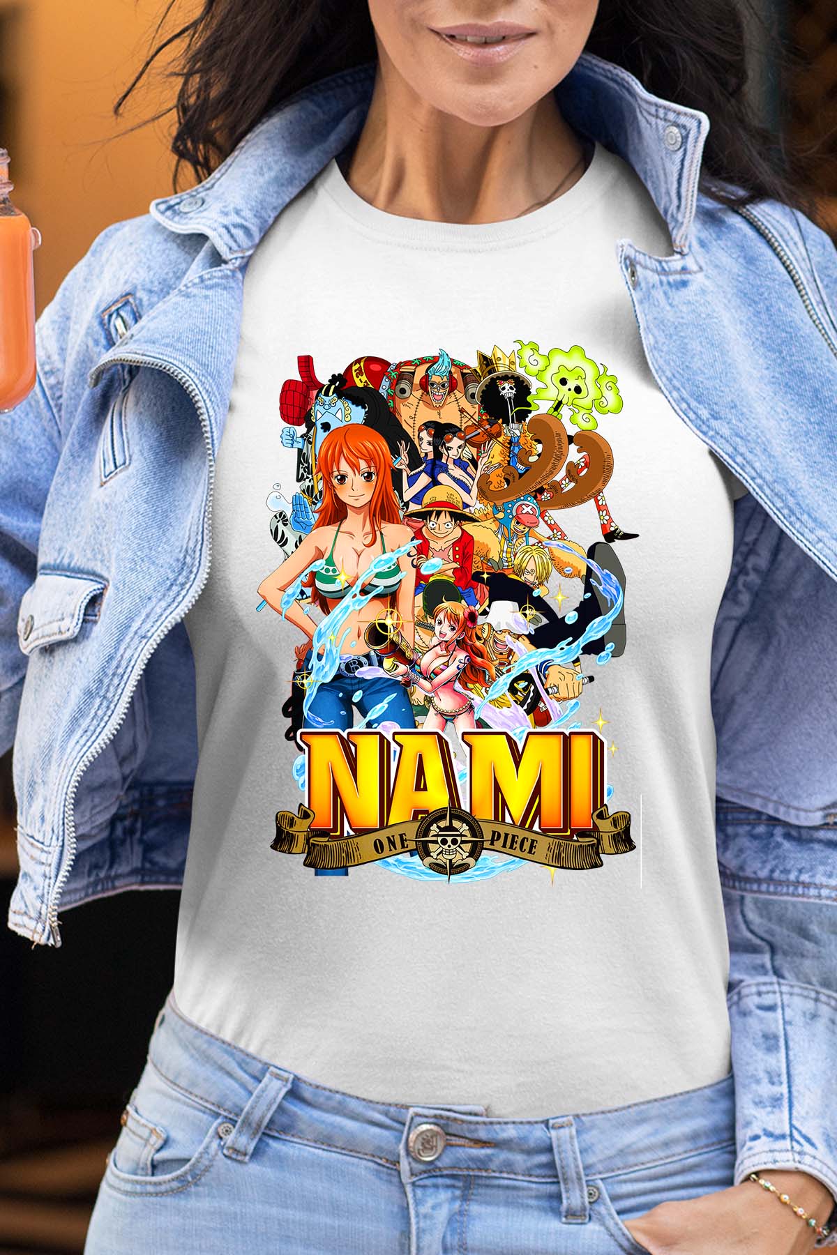 COULEUR:Blanc|T-shirt Femme | Nami Team 03 Blanc