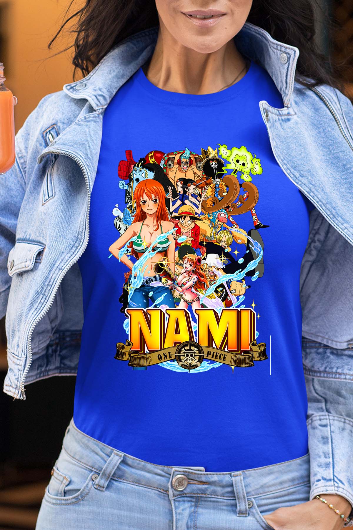 COULEUR:Bleu Roi|T-shirt Femme | Nami Team 03 Bleu Roi