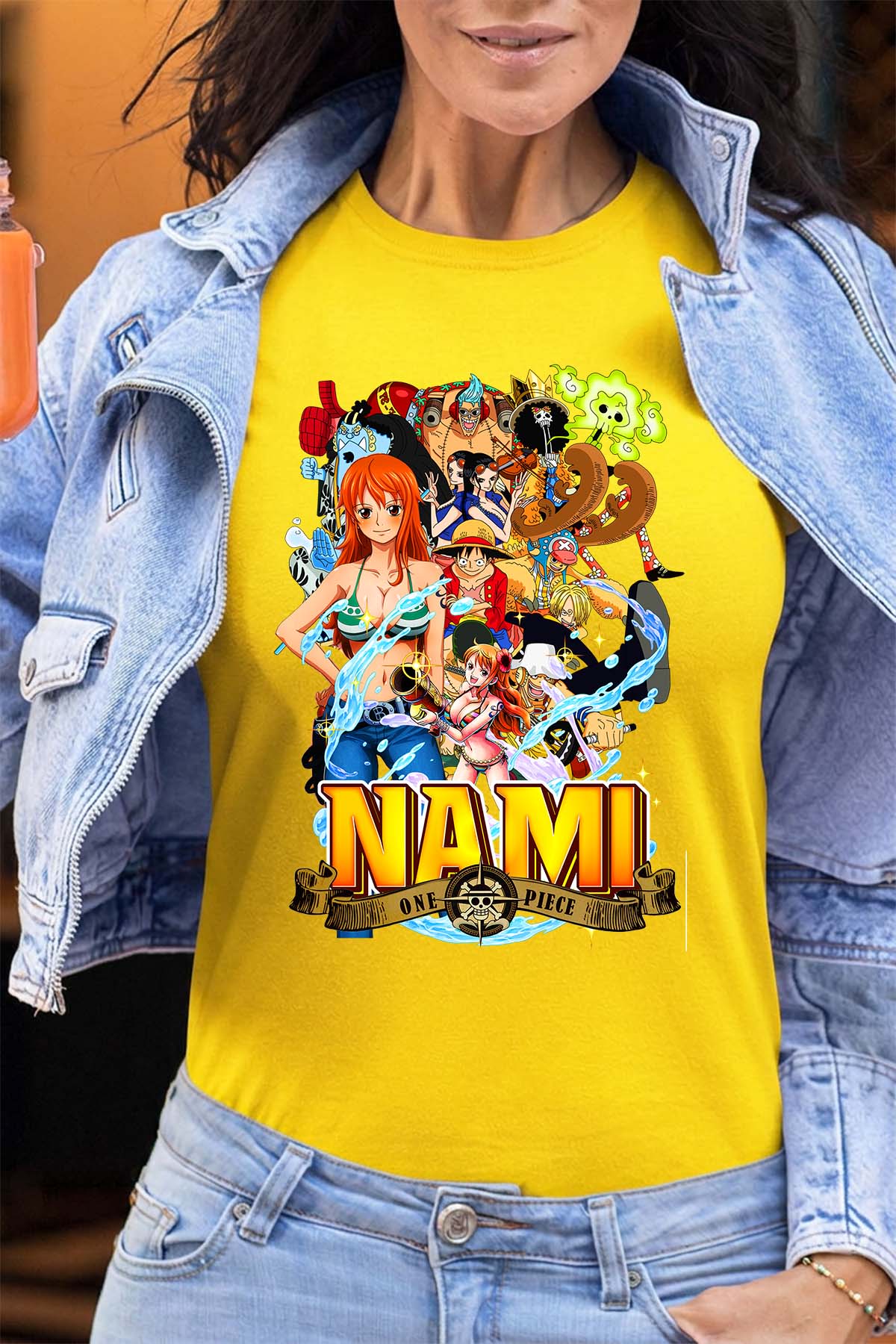 COULEUR:Jaune|T-shirt Femme | Nami Team 03 Jaune