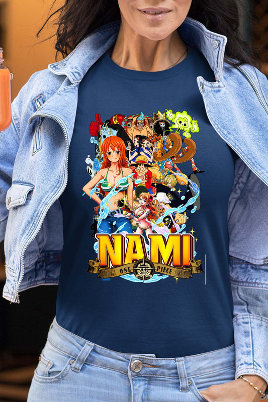 COULEUR:Marine|T-shirt Femme | Nami Team 03 Marine