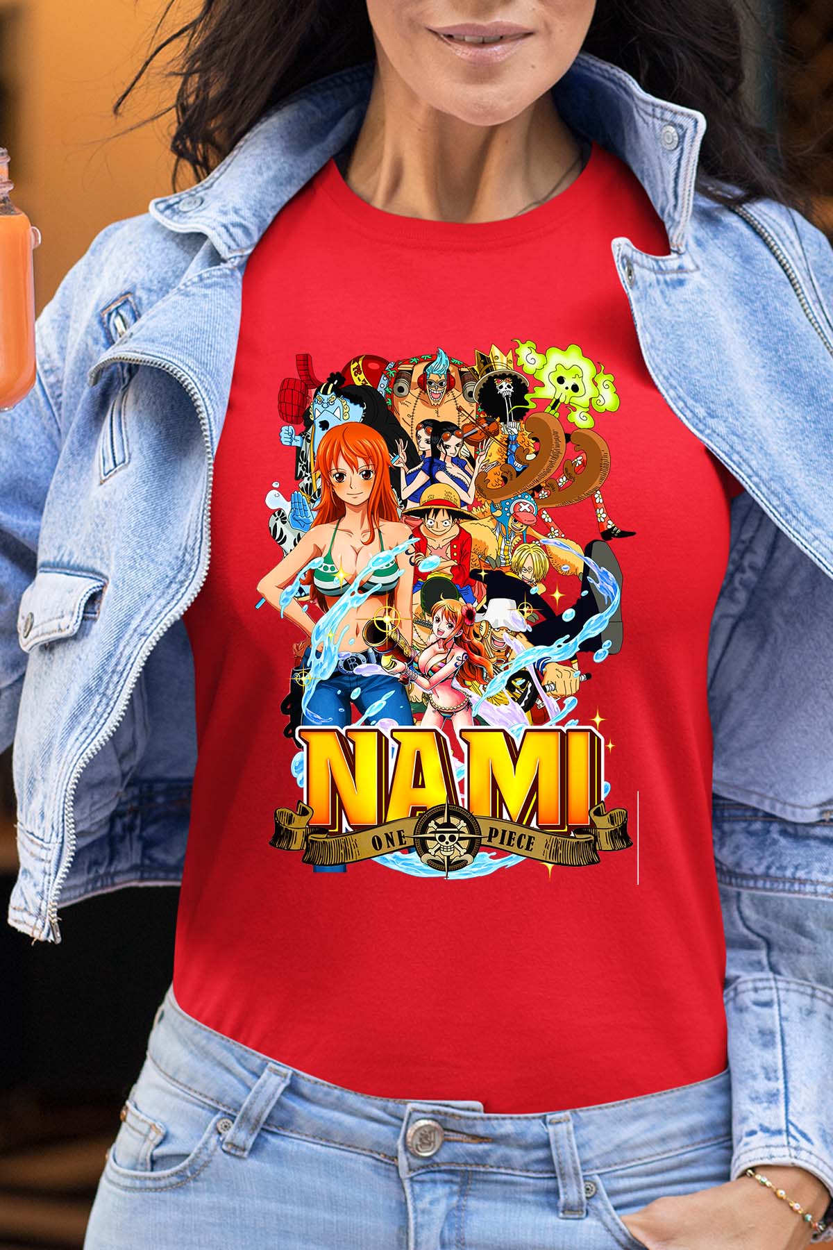 COULEUR:Rouge|T-shirt Femme | Nami Team 03 Rouge
