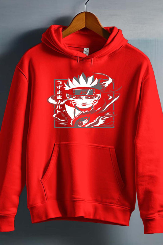 COULEUR:Rouge|Sweat Capuche Garçon | Naruto Mod 01 Rouge