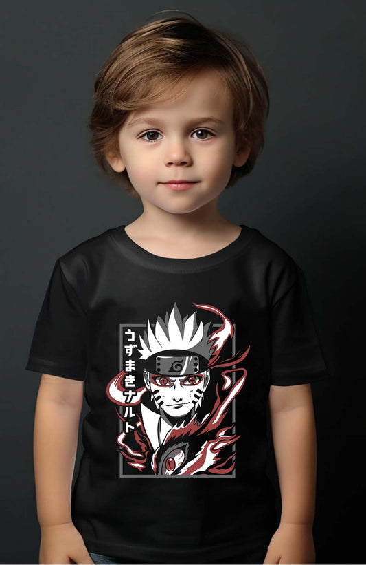 COULEUR:Noir|T-shirt Garçon | Naruto Mod 01 Noir