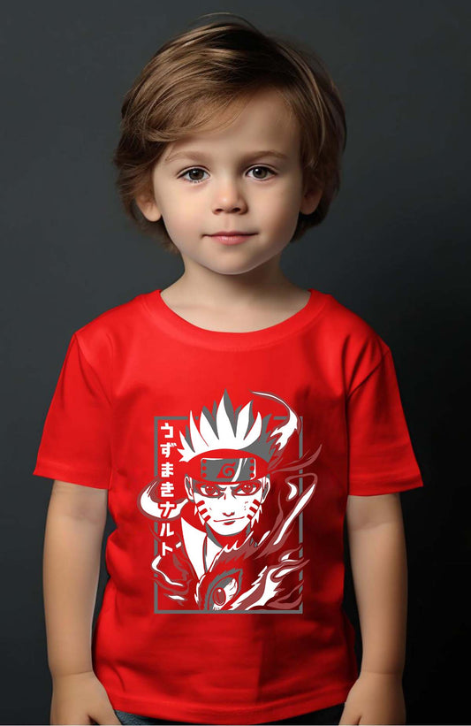 COULEUR:Rouge|T-shirt Garçon | Naruto Mod 01 Rouge