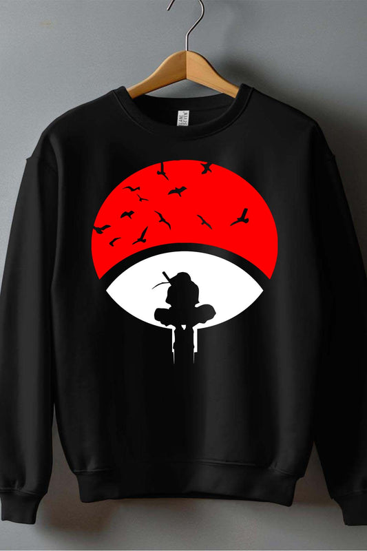 COULEUR:Noir|Sweat Col Rond Garçon | Naruto ombre Noir