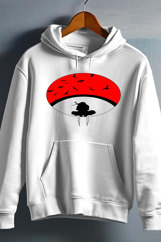 COULEUR:Blanc|Sweat Capuche Garçon | Naruto ombre Blanc