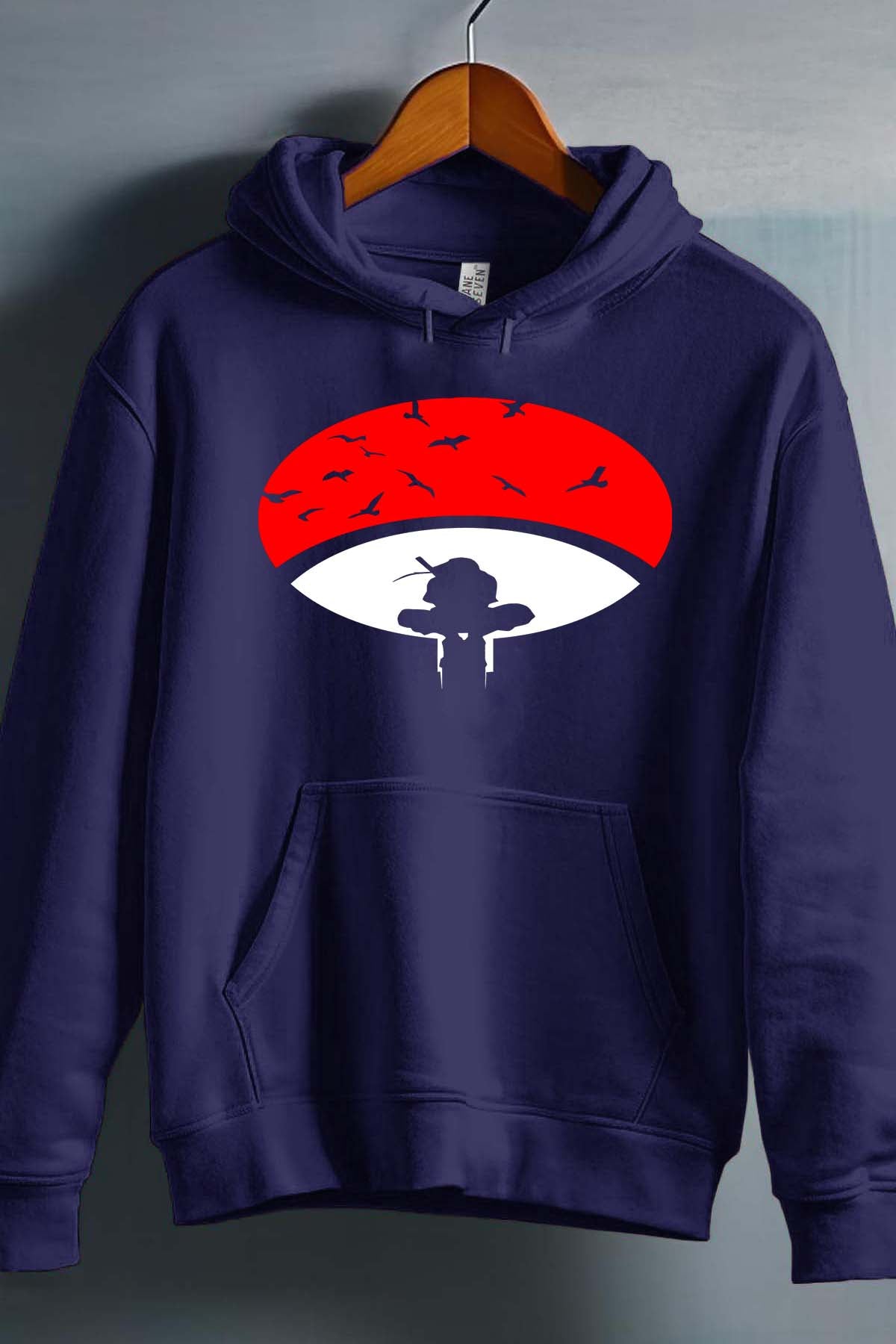 COULEUR:Marine|Sweat Capuche Garçon | Naruto ombre Marine