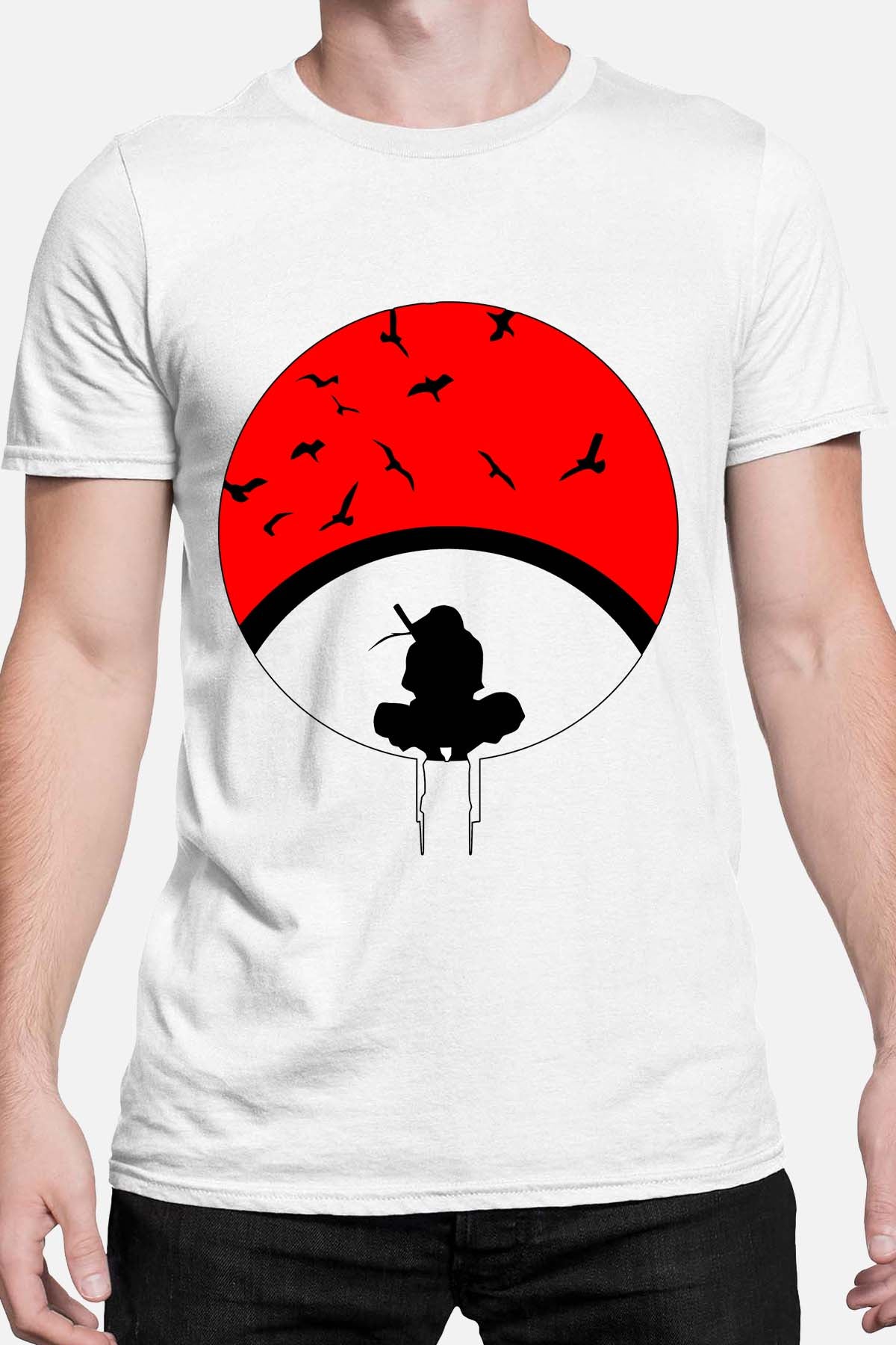 COULEUR:Blanc|T-shirt Homme | Naruto ombre Blanc