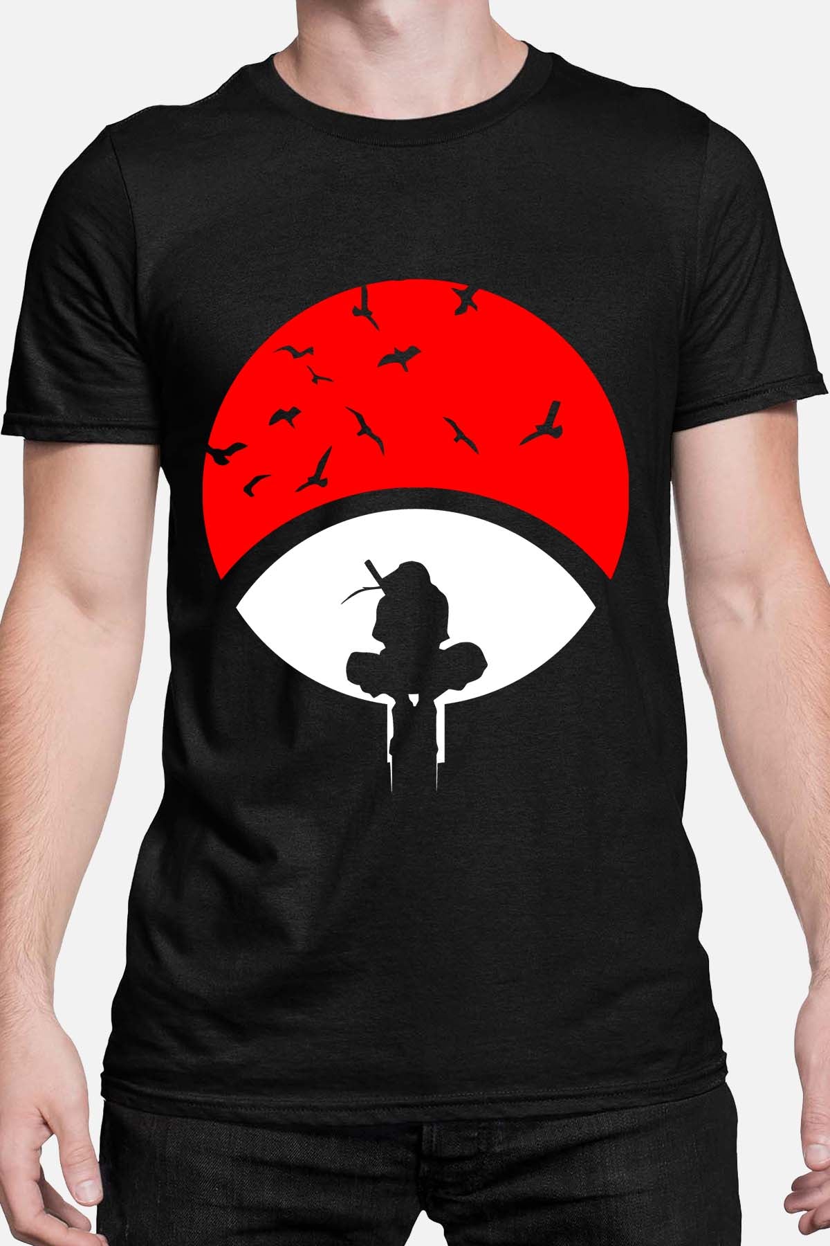 COULEUR:Noir|T-shirt Homme | Naruto ombre Noir