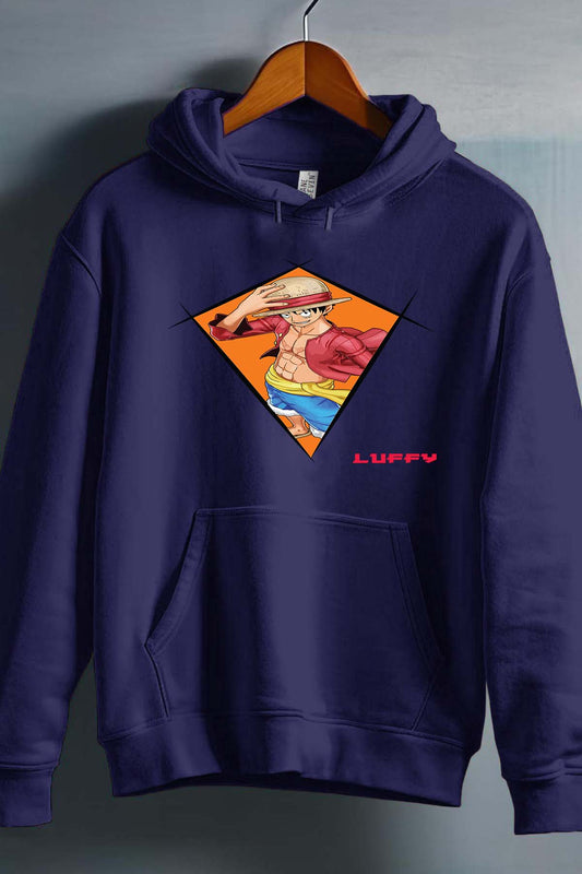 COULEUR:Marine|Sweat Capuche Homme | Neo Luffy Marine