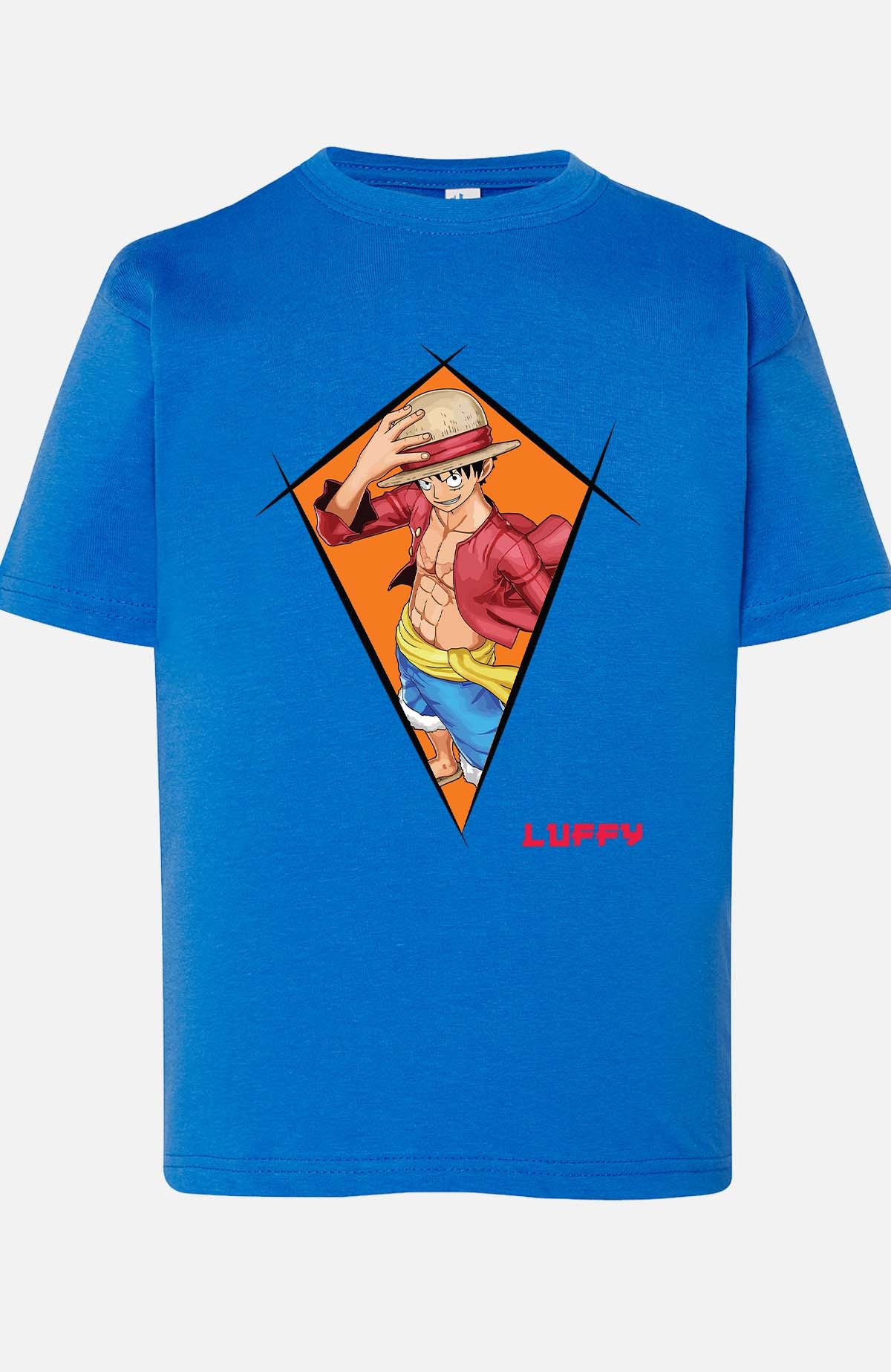 COULEUR:Bleu Roi|T-shirt Garçon | Neo Luffy Bleu Roi