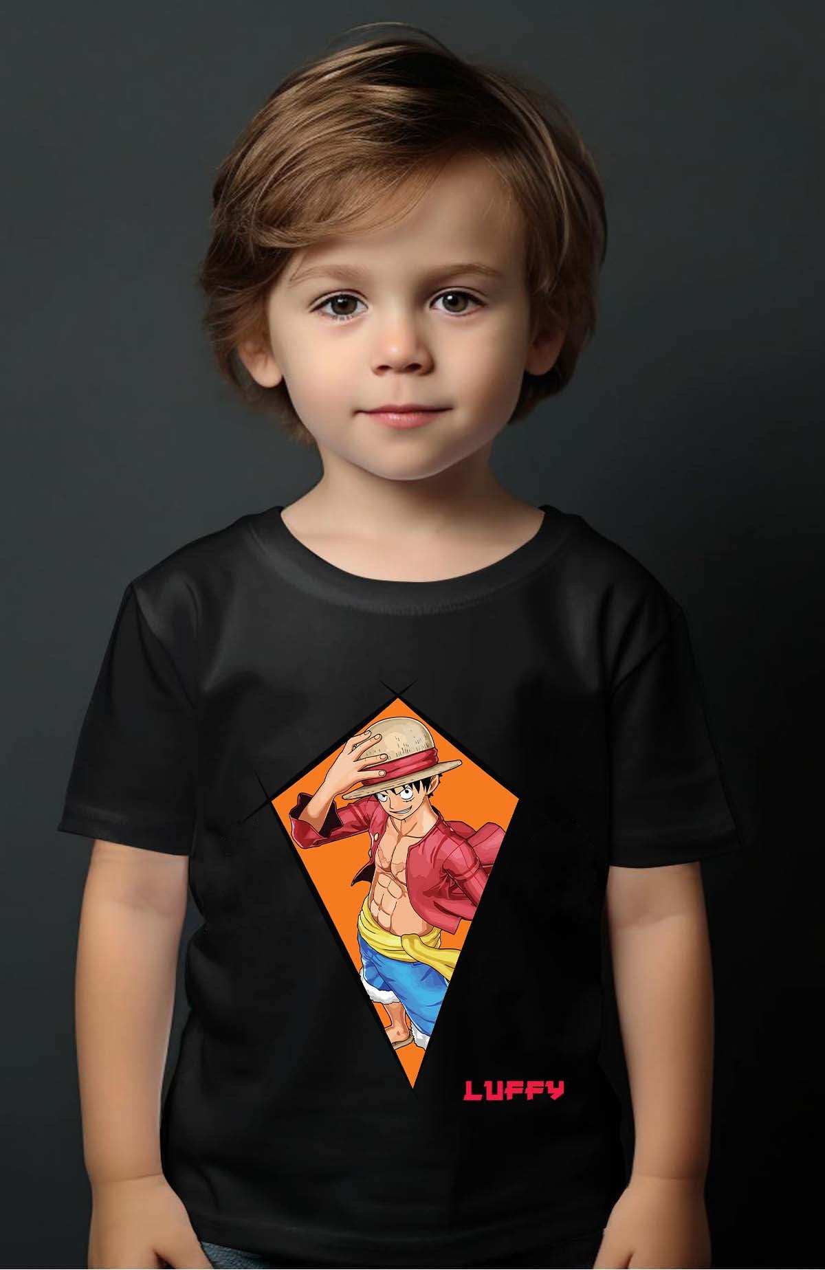 COULEUR:Noir|T-shirt Garçon | Neo Luffy Noir