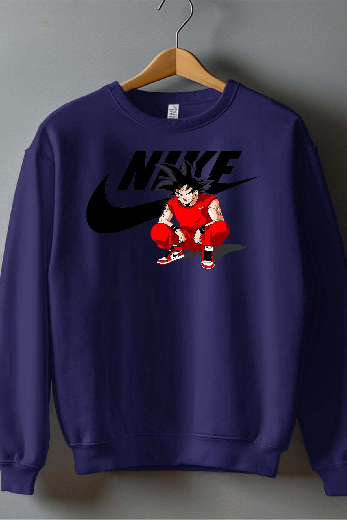 COULEUR:Marine|Sweat Col Rond Garçon | Nike Son Goku Marine
