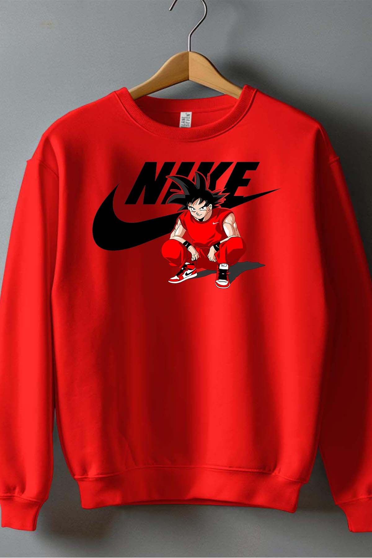 COULEUR:Rouge|Sweat Col Rond Garçon | Nike Son Goku Rouge