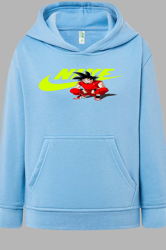 COULEUR:Bleu Ciel|Sweat Capuche Garçon | Nike Son Goku JAUNE Bleu Ciel