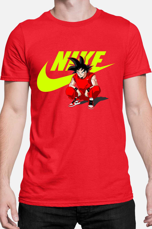 COULEUR:Rouge|T-shirt Homme | Nike Son Goku JAUNE Rouge