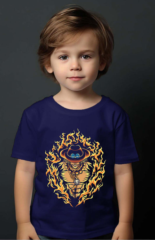 COULEUR:Marine|T-shirt Garçon | ONEPIECE Fire Ice Marine