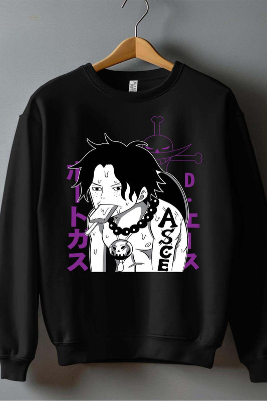 COULEUR:Noir|Sweat Col Rond Homme | ONEPIECE Ice cream Noir