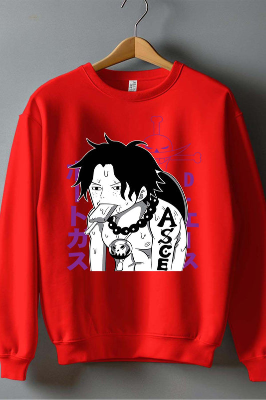 COULEUR:Rouge|Sweat Col Rond Homme | ONEPIECE Ice cream Rouge