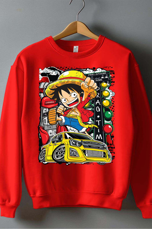 COULEUR:Rouge|Sweat Col Rond Garçon | ONEPIECE Pre stage Rouge