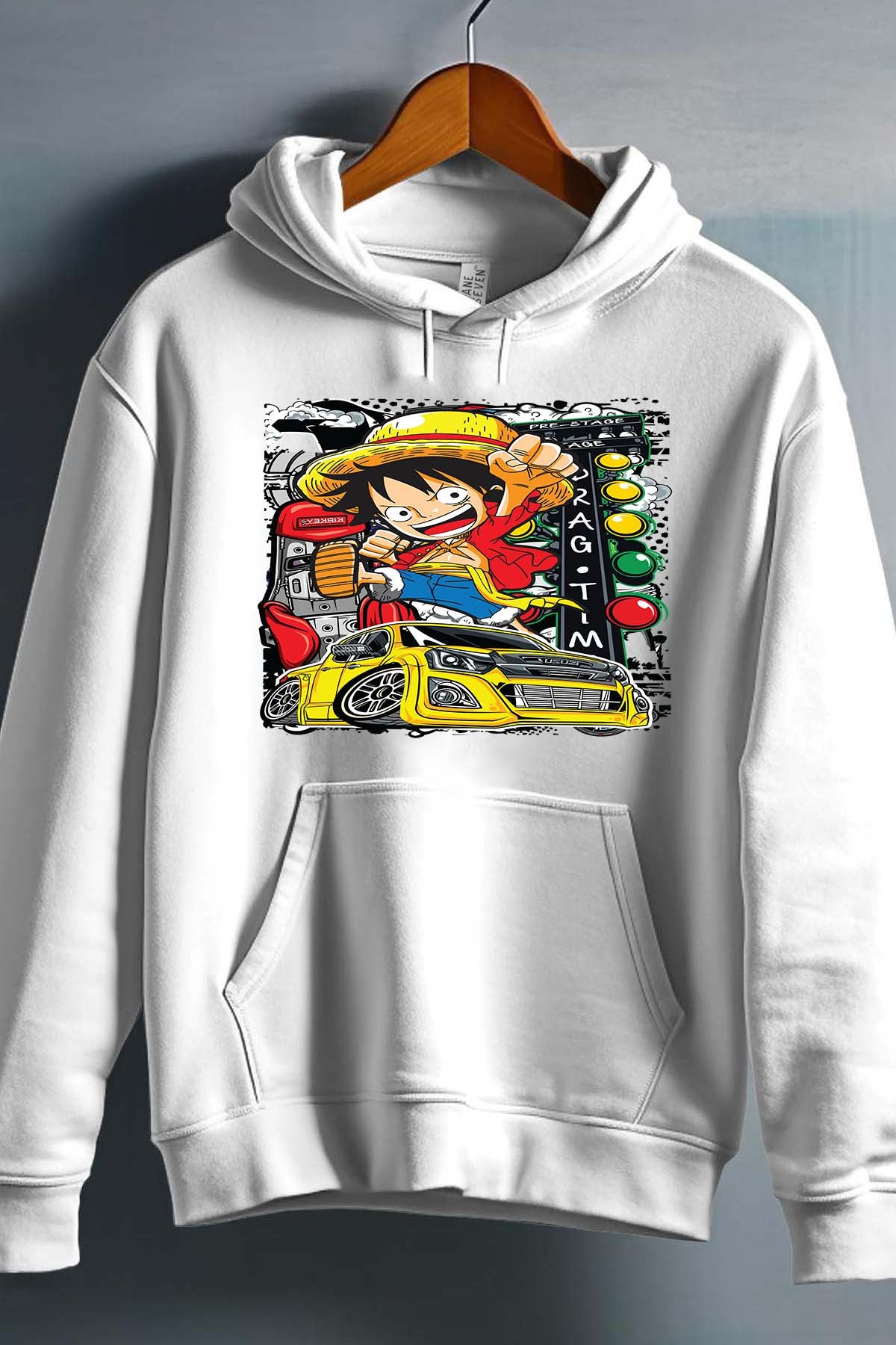 COULEUR:Blanc|Sweat Capuche Homme | ONEPIECE Pre stage Blanc