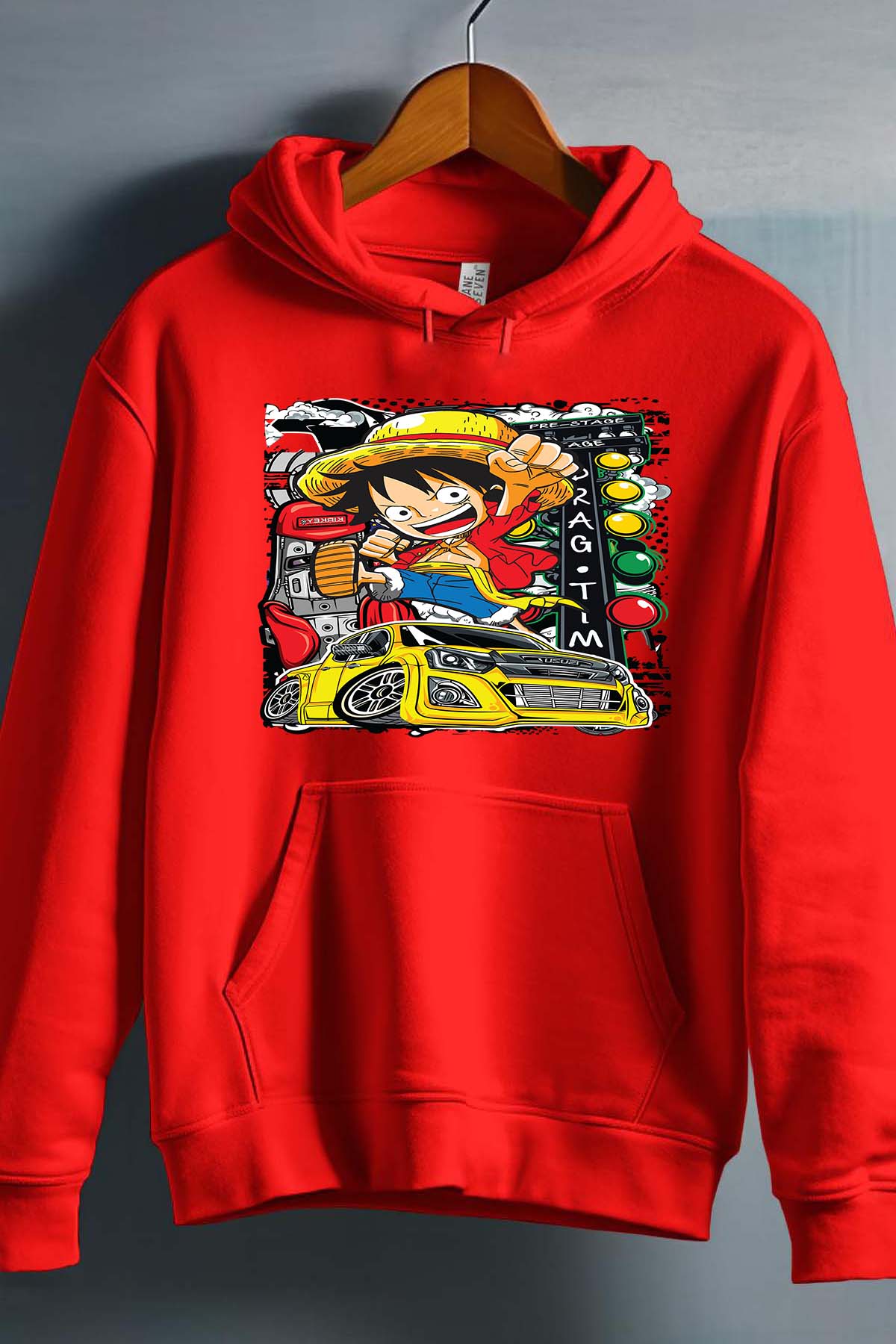 COULEUR:Rouge|Sweat Capuche Homme | ONEPIECE Pre stage Rouge