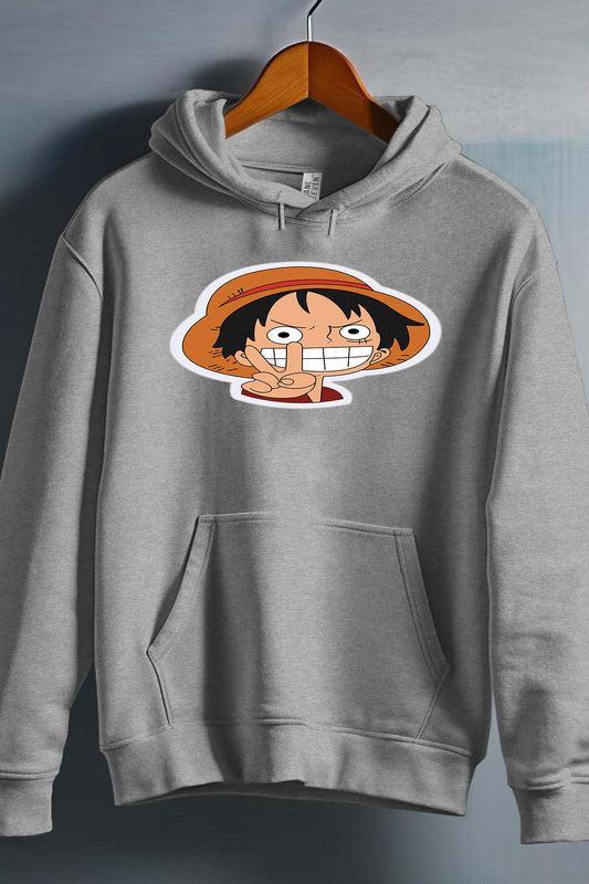COULEUR:Gris|Sweat Capuche Homme | ONEPIECE Victory Gris