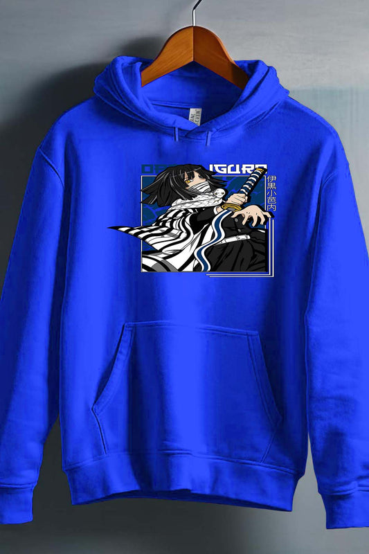 COULEUR:Bleu Roi|Sweat Capuche Garçon | Obanai Iguro 01 Bleu Roi
