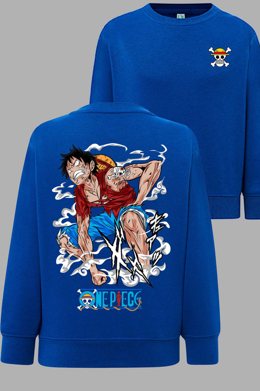 COULEUR:Bleu Roi|Sweat Col Rond Garçon | One pièce vénère Bleu Roi
