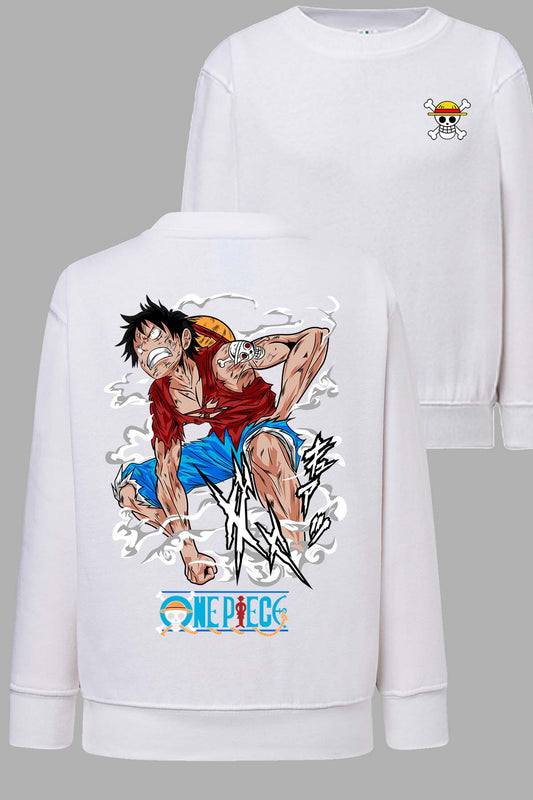 COULEUR:Blanc|Sweat Col Rond Homme | One pièce vénère Blanc