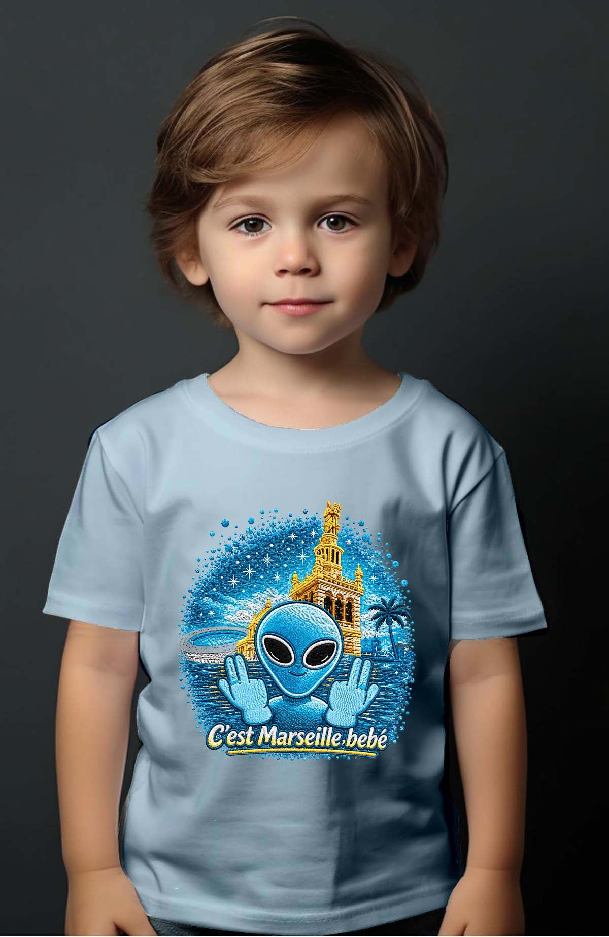 T-shirt Garçon | Ovni Mars Blue