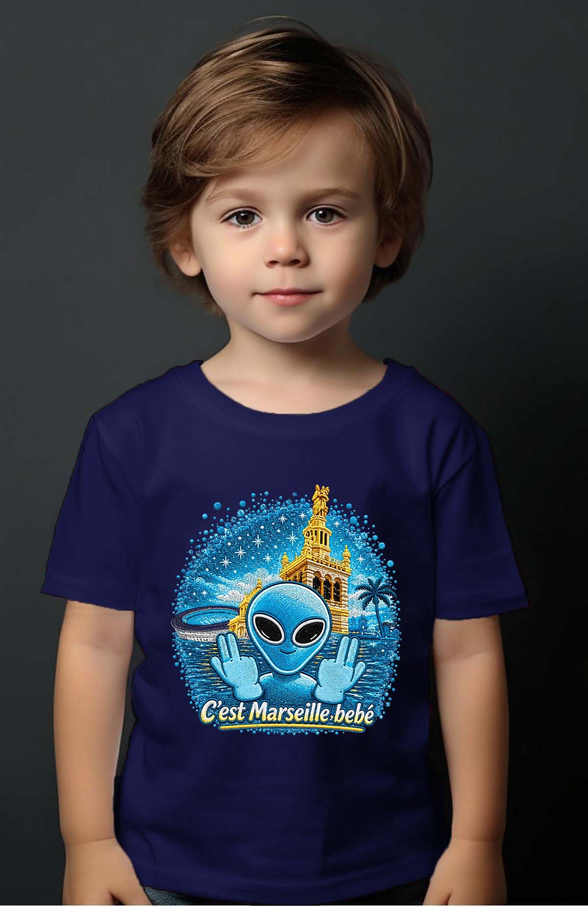 T-shirt Garçon | Ovni Mars Blue