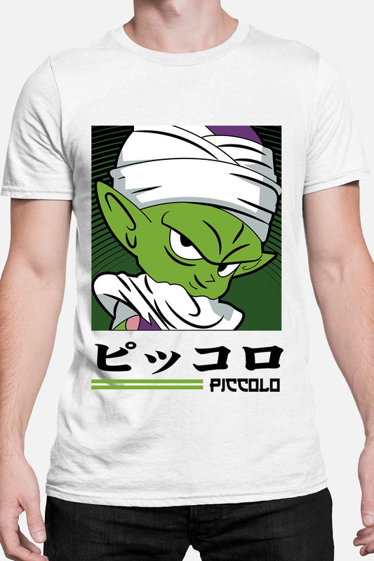 COULEUR:Blanc|T-shirt Homme | PICCOLO CHIBI 01 Blanc
