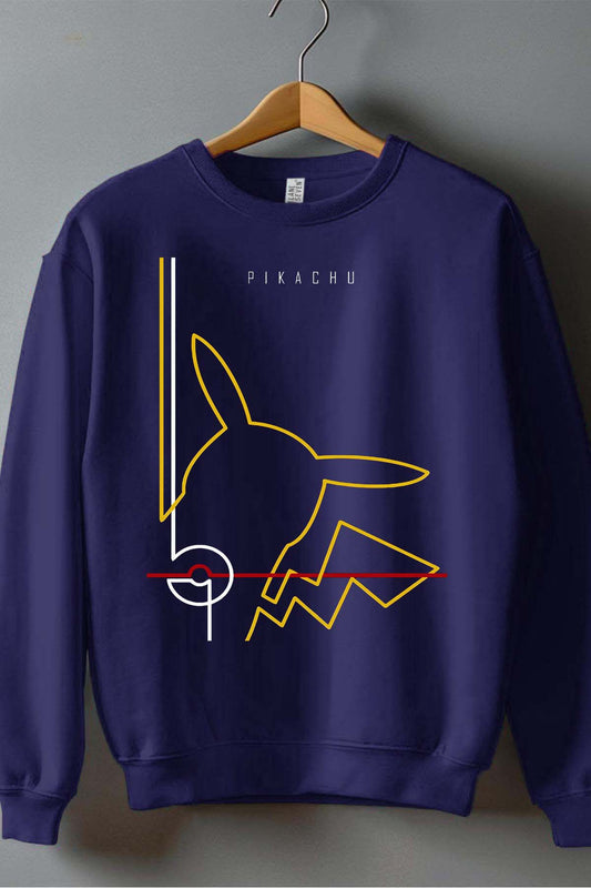 COULEUR:Marine|Sweat Col Rond Garçon | Pik light Marine