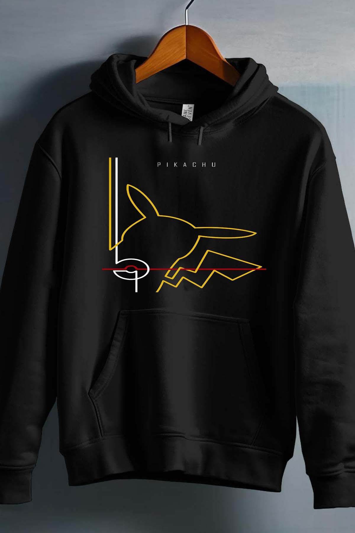 COULEUR:Noir|Sweat Capuche Fille | Pik light Noir