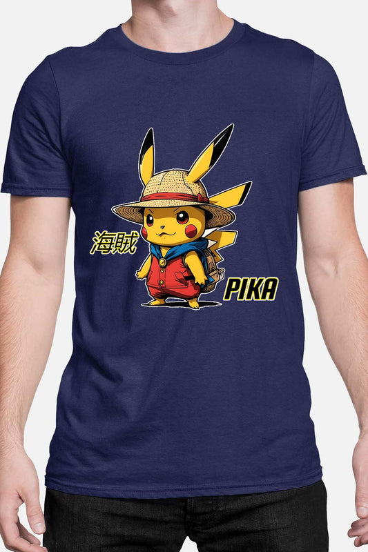 COULEUR:Marine|T-shirt Homme | Pika Luffy Marine