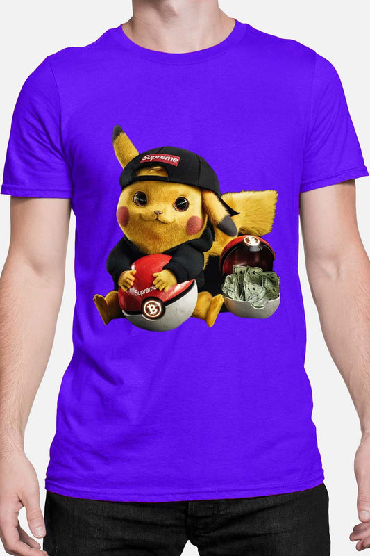 COULEUR:Bleu Roi|T-shirt Homme | Pika la street Bleu Roi