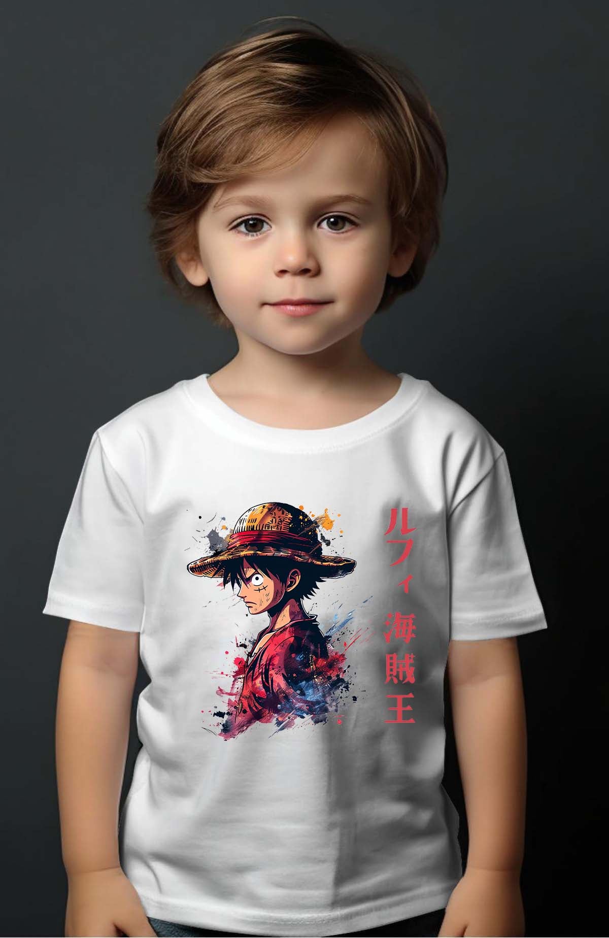 COULEUR:Blanc|T-shirt Garçon | Pirate King one Blanc
